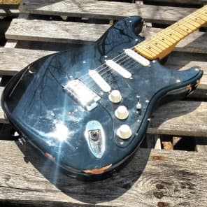 David Gilmour Black Stratocaster Tribute Aged Relic Strat Fender Style image 3