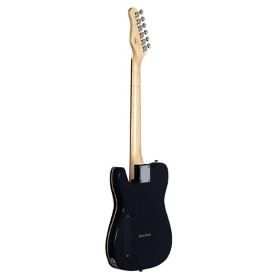 Michael Kelly 59 Thinline Semi-Hollow Electric Guitar (Gloss Black) image 8