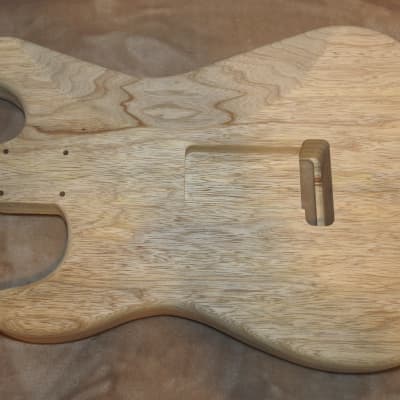 Unfinished 1 Piece White Limba/Korina Stratocaster Body S/S/S Pickup Routes Very Light 3 Pounds 6.2 Ounces! image 13