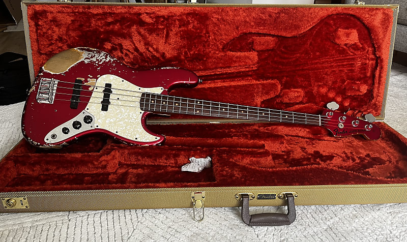 Fender Jazz Bass 1962-1964 Candy Apple Red | Reverb