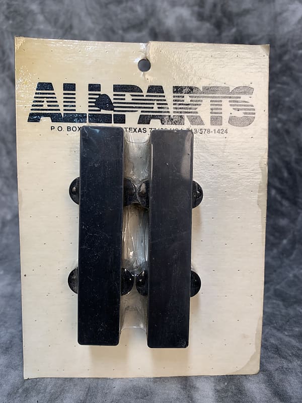 Allparts Jazz Bass Pickup Covers Smooth Black Reverb