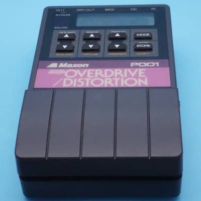 Maxon POD-1 Overdrive/Distortion w/Power Supply | Vintage 1980s