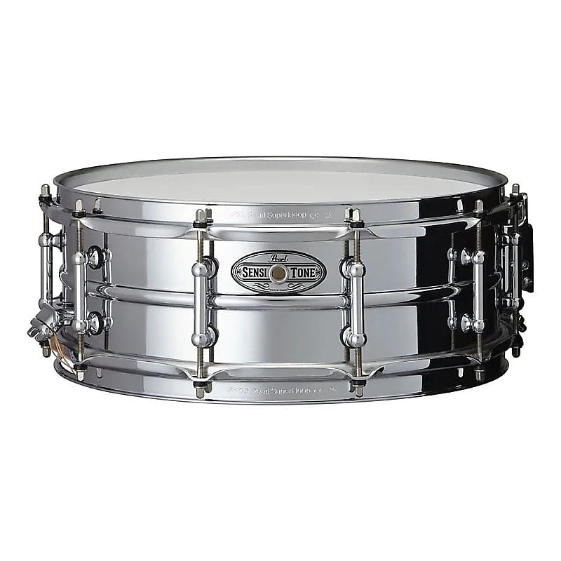 Pearl STA1450S 14x5" Sensitone Steel Snare Drum w/ Tube Lugs image 1