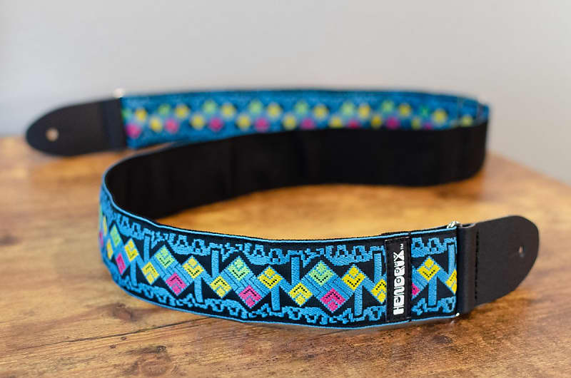 Dunlop Jimi Hendrix Maui Blue Diamonds Strap | Reverb