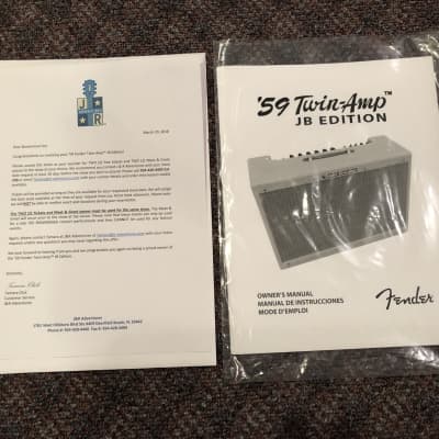 Fender '59 Twin Reverb JB Edition 2018 Tweed - Signed by Joe Bonamassa image 9