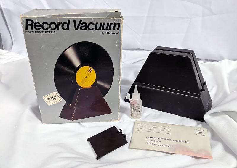 Vintage Ronco LP Record Vacuum Cleaner AntiStatic Solution Reverb