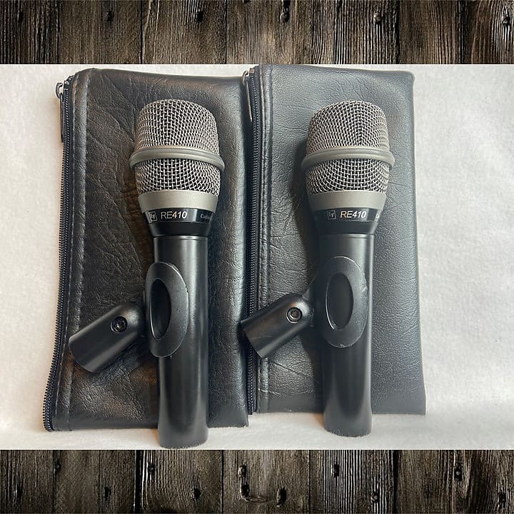 ElectroVoice RE410 Handheld Condenser Microphone (Pair) Reverb