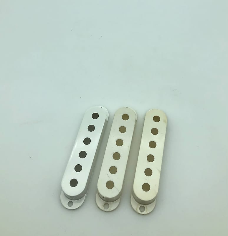 Fender Stratocaster Pickup Covers Set White Parchment Reverb