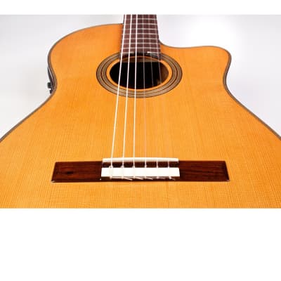 Cordoba Fusion 12 Natural CD Natural - Solid Cedar Top - Acoustic Electric Nylon String Guitar image 2
