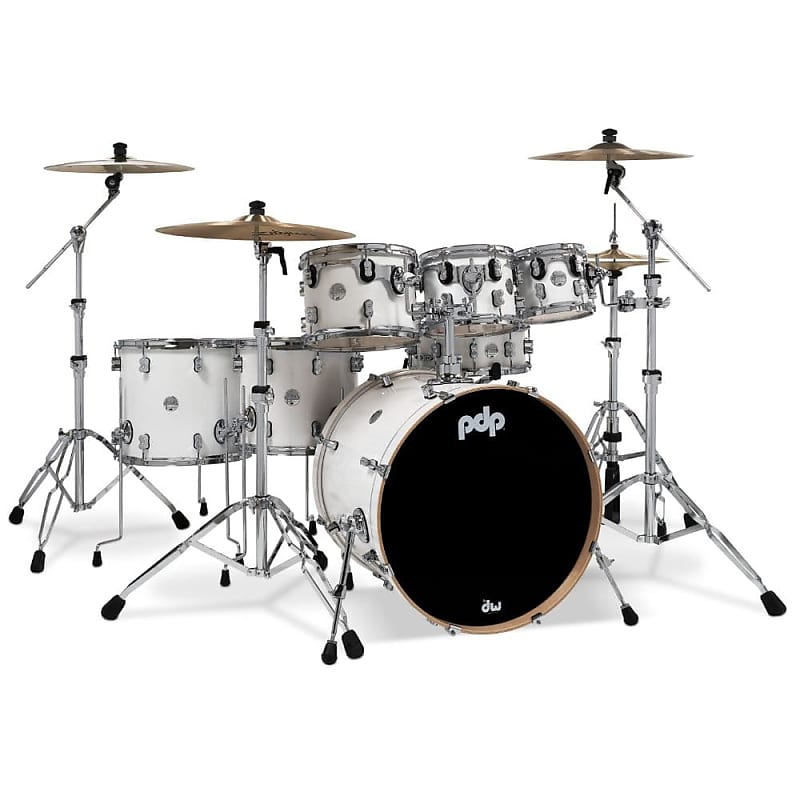 PDP Concept Maple 7pc Drum Set Pearlescent White image 1