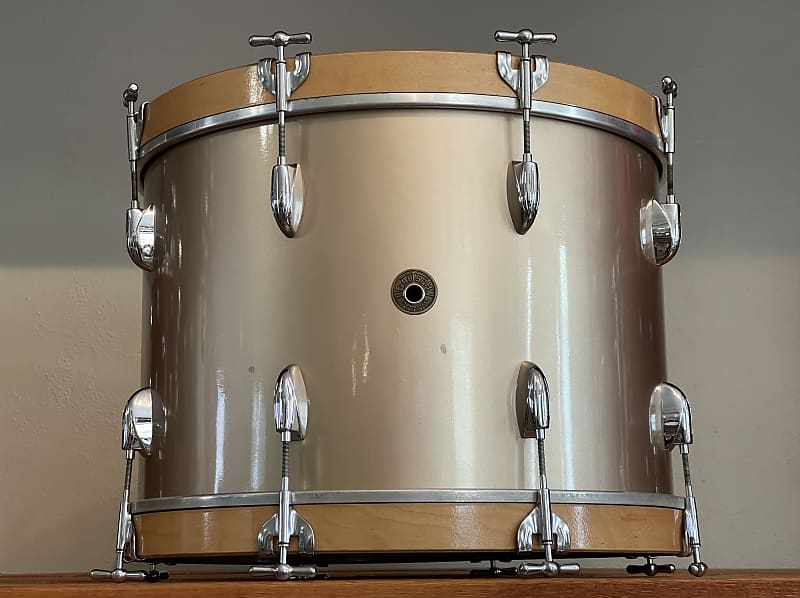 1950's Gretsch 20" Round Badge Bass Drum 14x20 - Copper Mist Lacquer Refinish image 1