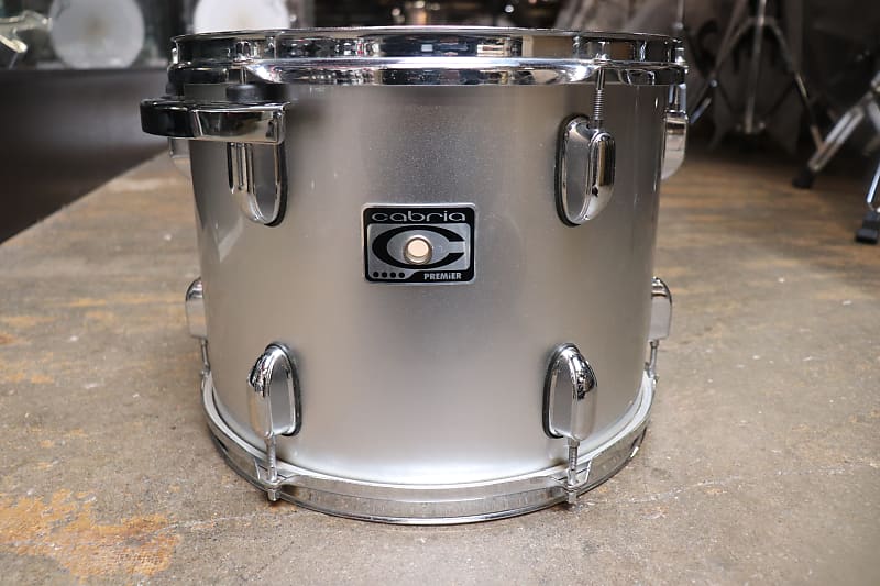 Premier 10x13 Cabria Rack Tom Drum Silver Sparkle Reverb