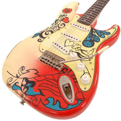 Vintage V6MRHDX V6 Thomas Blug Signature Electric Guitar ~ 'Summer of love' image 3