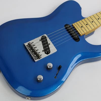 Vintage 1989 Peavey Generation Series Standard Tele-Style Electric Guitar, Blue image 1