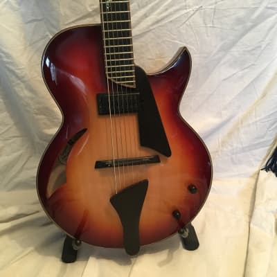 Gagnon Archtops Shadow 7 7 String Archtop Guitar 2013 2 Tone Honey Burst image 1