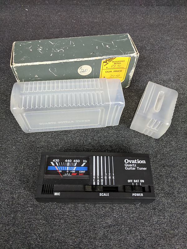Vintage Ovation Quartz Guitar Tuner No. 9649 w/ Protective Reverb