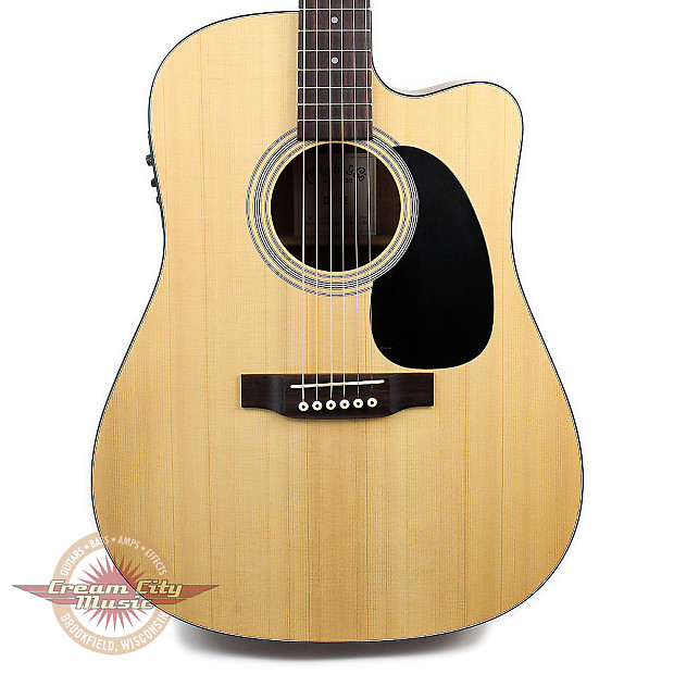Used Martin DC1E Dreadnought Acoustic Electric Guitar Natural Reverb