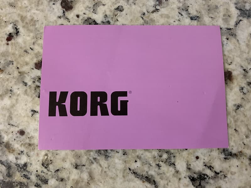 Korg Warranty Card 90’s-2000’s image 1