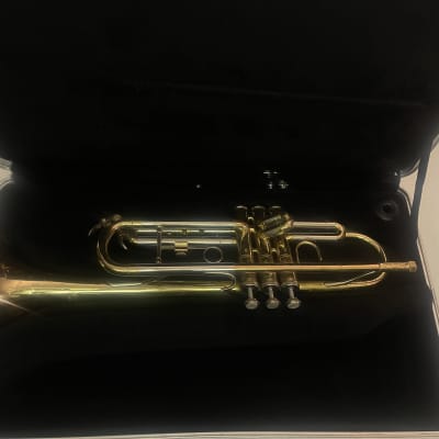 Blessing ML-1G Gold Edition Silver Trumpet | Reverb