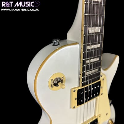 Sheridan A100 Les Paul Electric Guitar in Pearl White w/EMG Pickups image 7