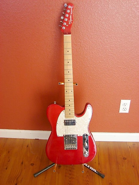 Fender Squier Telecaster Fat Tele Metallic Red w Matching