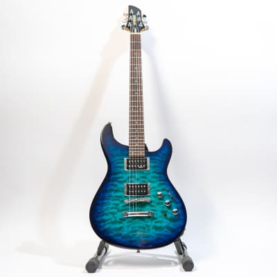 Fernandes APG-65S Electric Guitar with Fernandes Sustainer Gigbag -  Translucent Blue | Reverb