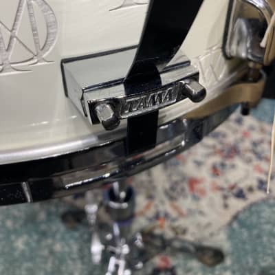 Tama - 14x5.5" Mike Portnoy Signature, Melody Master, Limited Edition Snare Drum 2006 - White image 11