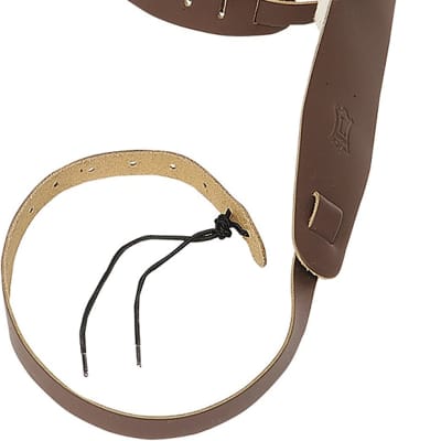 Levy's PM14-BRN Leather Banjo Strap - Brown