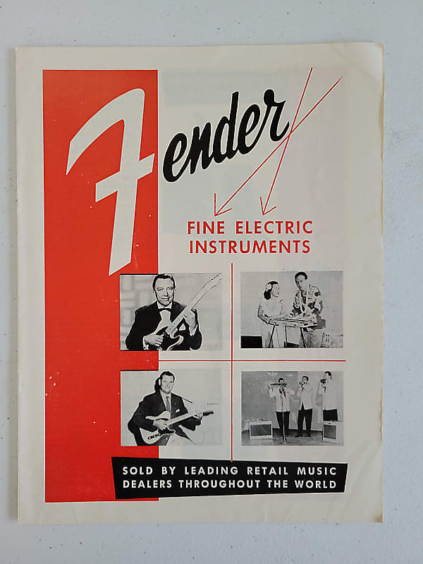 1955 Fender Fine Electric Instruments Color Catalog/Brochure | Reverb