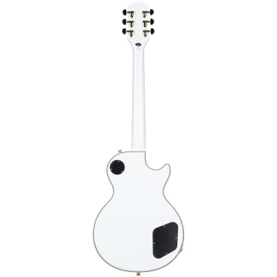 Epiphone Les Paul Custom Electric Guitar, Left-Handed, Alpine White, with Gold Hardware image 5