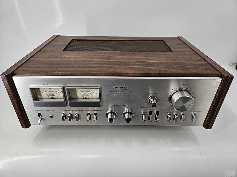 Technics SU-7700 Stereo Integrated Amplifier Wood Cabinet - Tested