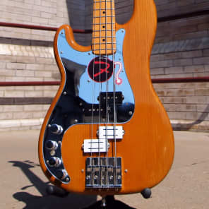 Fender 1976 Left-Handed Precision Hot Rod Natural Amber image 2