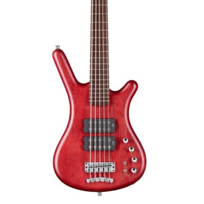 Warwick  Pro Series Corvette $$ 5 String Bass Guitar - Burgundy Red Transparent Satin for sale