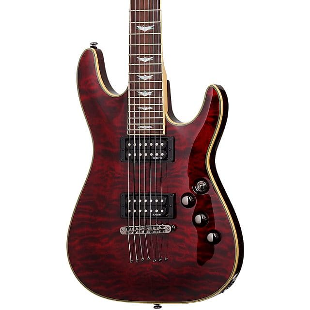 7弦ギター セミハードケース付 Schecter OMEN EXTREME-7 SCHECTER Omen Extreme-7 AD-OM7-EXT/Trans Ocean Blue 税込販売