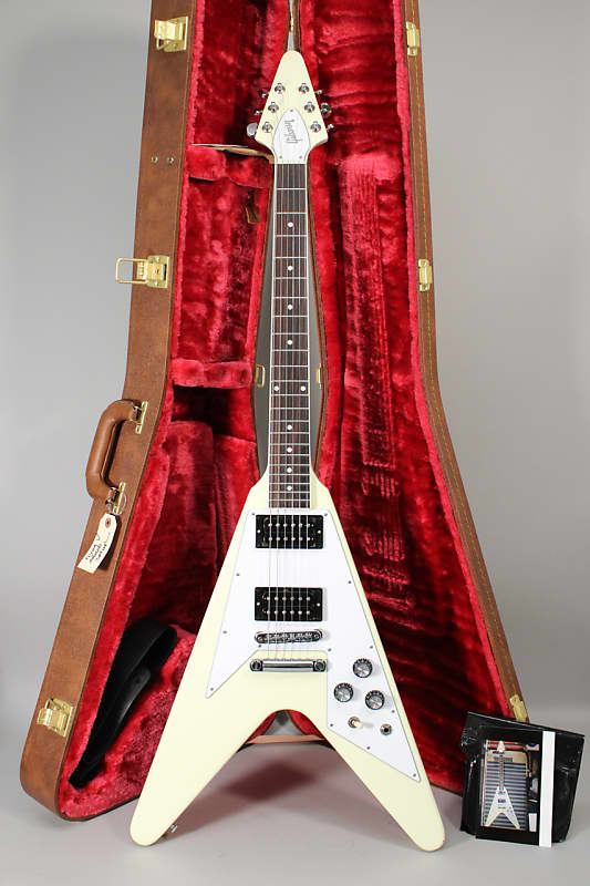 2023 Gibson 70s Flying V Classic White w/OHSC image 1