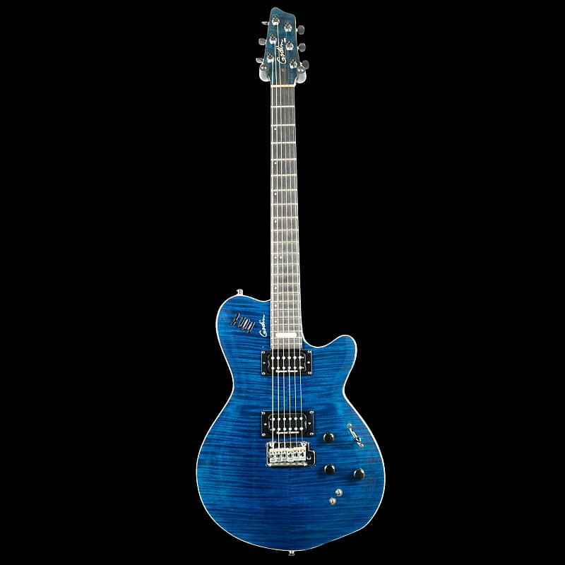 GODIN LGXT TRANS BLUE エレキギター Godin LGXT Trans Blue Flame | The Music Zoo