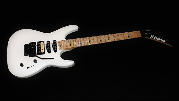 Kramer Striker 211 Custom FR Floyd Rose White Electric