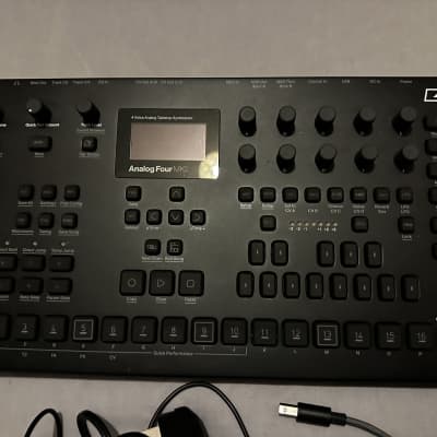 Elektron Analog Four MKII 4-Voice Tabletop Analog Synthesizer - Black