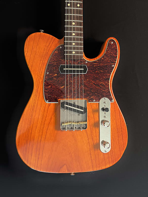 Houston Guitars HGC Tele-Style Translucent Amber 2024 | Reverb