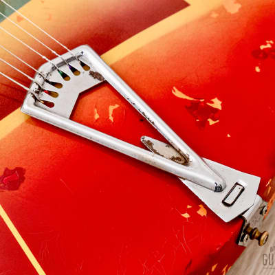 1960s Wandré Rock Oval Vintage Aluminum Neck Guitar w/ Case, Italy image 9