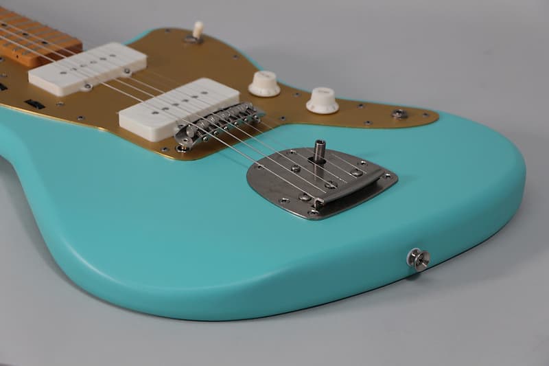 2022 Squier 40th Anniversary Jazzmaster Sea Foam Green Electric Guitar image 3