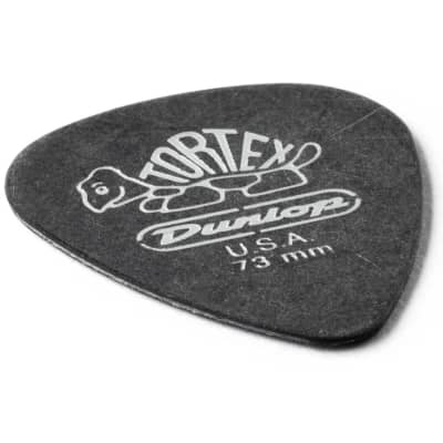 Dunlop 488P.73 Tortex Pitch Black Standard Guitar Picks, .73mm, 12-Pack image 3