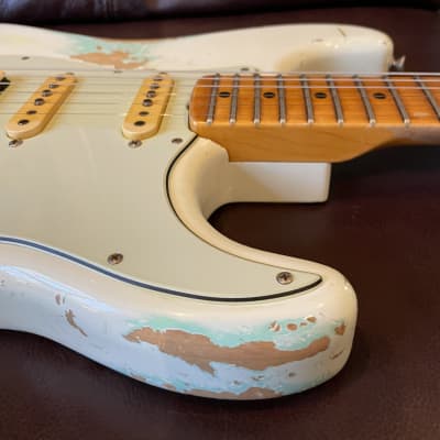 Fender Custom Shop '60 Reissue Stratocaster Relic 2010s White/Green image 12