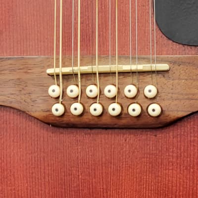Art & Lutherie 12-String Cedar Antique Burst Acoustic Guitar w/ Hard Case image 5
