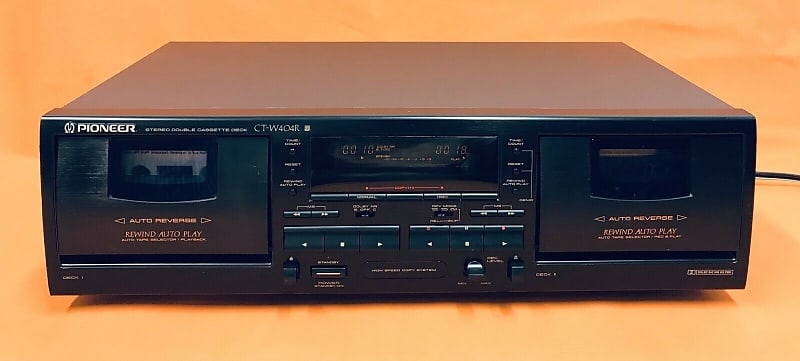 Pioneer CT-W404R Stereo Double Cassette Deck Bild 1