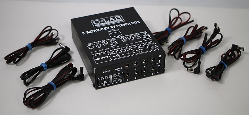 G Lab Guitar Laboratory 8 Separated 9v Power Box PB-1
