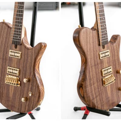2019 Chapter CH-2 with Spalted Maple Top and Ebony Fretboard Electric Guitar image 7