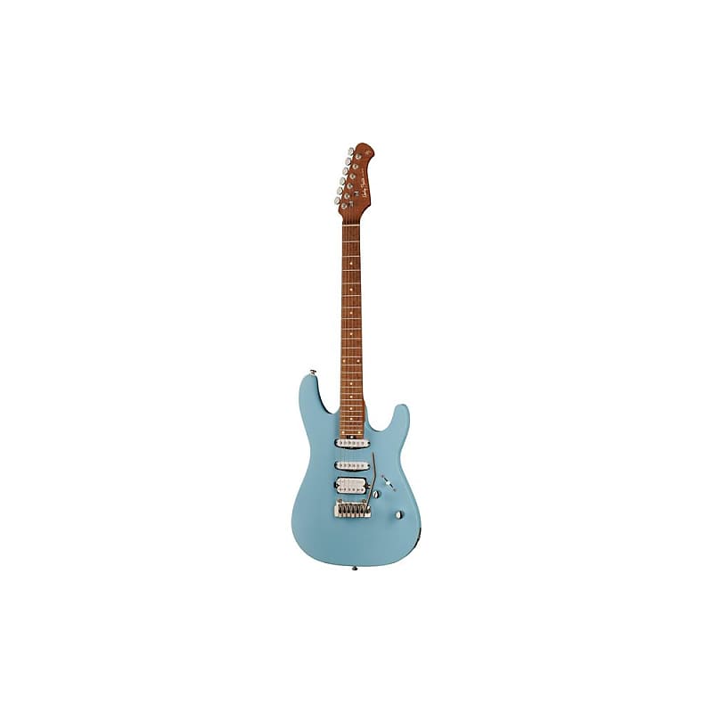 Harley Benton Fusion-III HSS Roasted DB Daphne Blue | Reverb