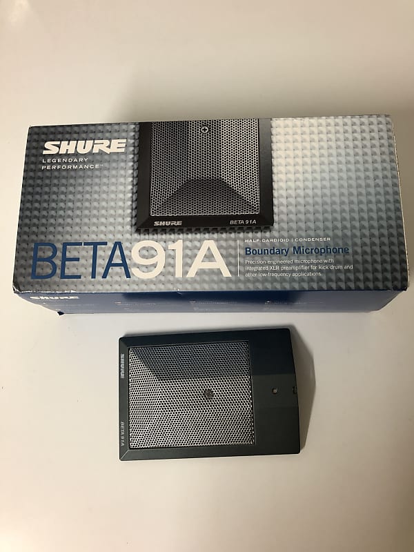 Shure Beta 91A Kick Drum Microphone Beta91a -Bass Boundary Mic (Open) -100%  Perfect