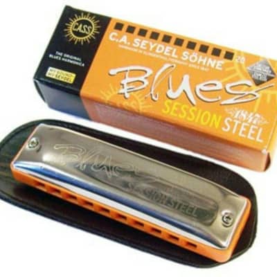 Seydel Blues Session Steel Harmonica, Key of D. Brand New with Full Waranty! image 2